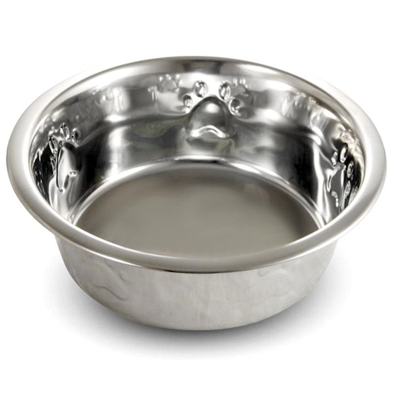 Миска металлическая с тиснением 0,2 л