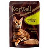 Корм консервированный для взрослых кошек паштет с уткой 75 гр