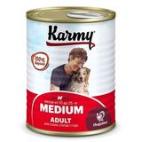 KARMY MEDIUM Adult Полнорац/консервированный корм д/взр. собак средних пород индейка 340 гр