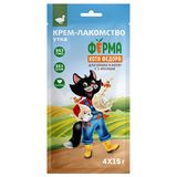 Ферма кота Крем-лакомство для кошек и котят с уткой 15 гр*4 шт