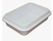 Сибирская кошка Туалет для кошек с бортиком Премиум белый