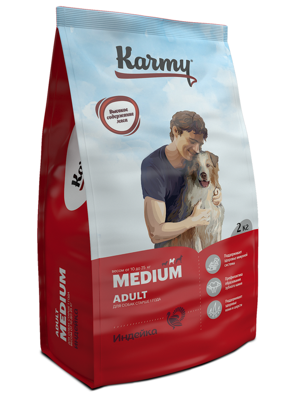 KARMY MEDIUM ADULT with Turkey 2 кг