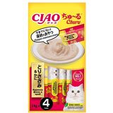 CIAO Churu, Лакомство-пюре для кошек Куриное филе с крабом 4 х 14 гр