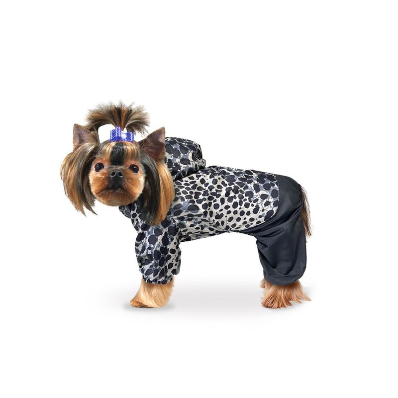 Дождевик "Леопард" черный S