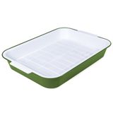 Туалет для кошек с сеткой "Эстет", 38 х 28 х 6,2 см темно-оливковый