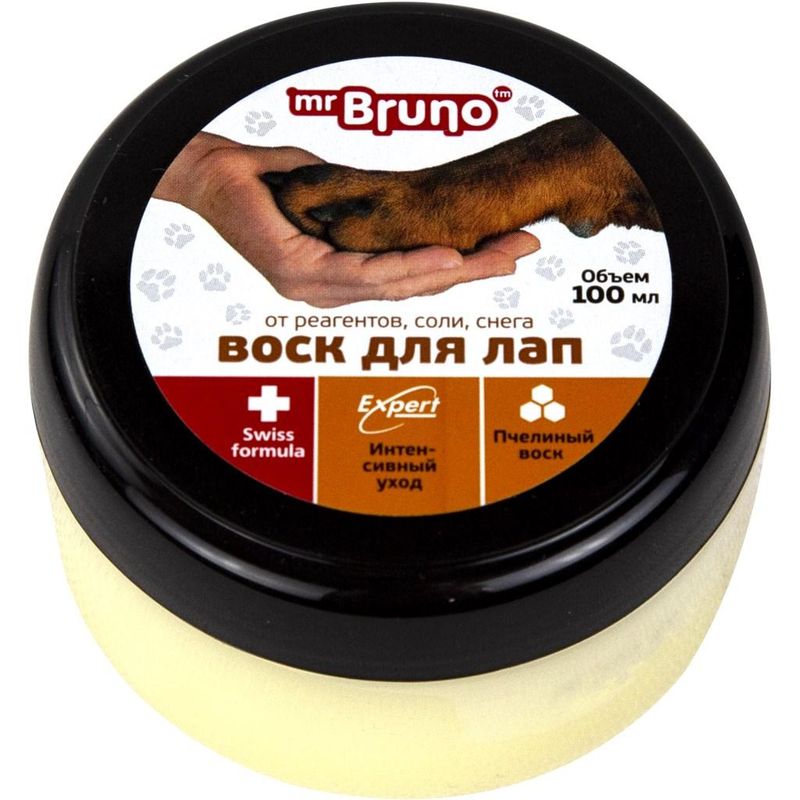 Воск для лап от реагентов, соли, снега 100 мл