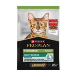 Корм для взрослых стерилизованных кошек, с говядиной в желе 85 гр