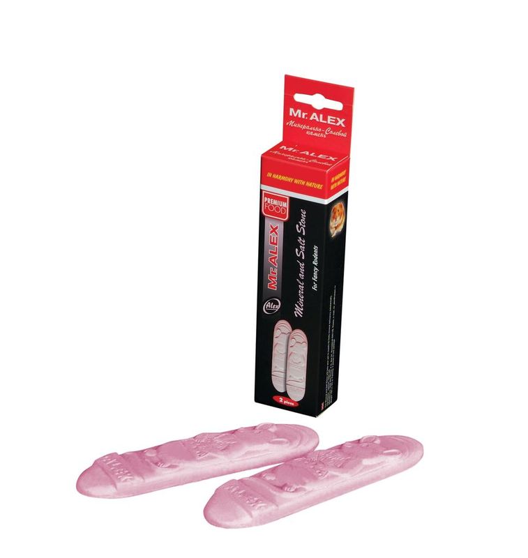 Mr. Alex Минерально-солевой камень для грызунов 80 гр