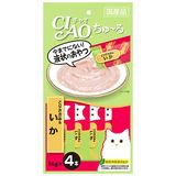 CIAO Churu, Лакомство-пюре для кошек с куриным филе и кальмаром 4 х 14 гр