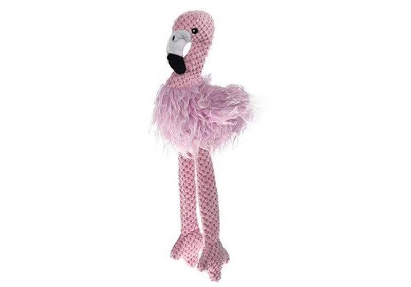Игрушка д/собак фламинго плюшевый с пищалкой 42*15 см