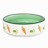 Миска д/грызунов керамическая 75 мл 8,5*8,5*2,5 см зеленая