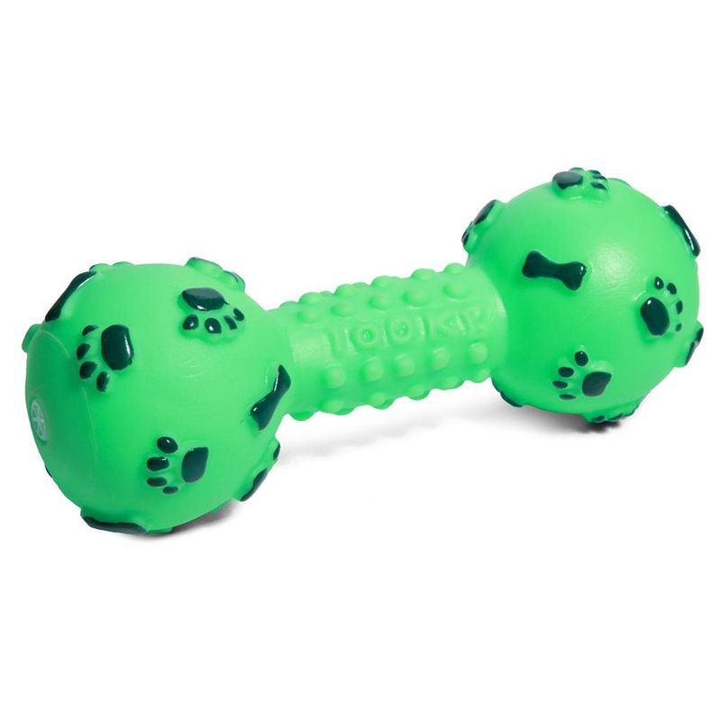 Игрушка для собак "Гантель с лапками и косточками" 140 мм
