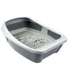 Туалет для кошек "ЕВРО" глубокий с сеткой и бортиком