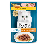 Perle, Соус Де-люкс с курицей в роскошном соусе, пауч 75 гр