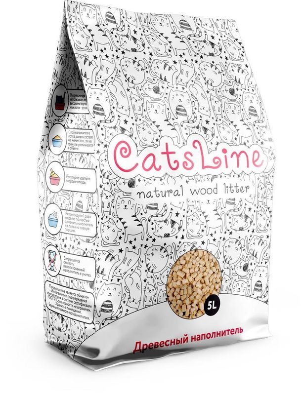 Древесный наполнитель для туалета 3 л