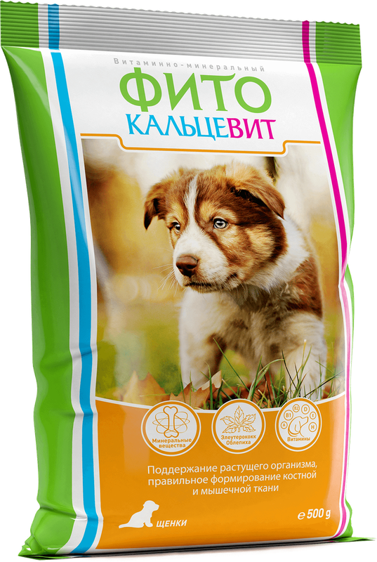 Фитокальцевит для щенков 500 гр
