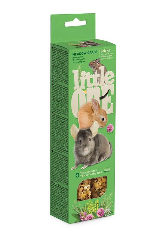 Палочки для морских свинок, кроликов и шиншилл с луговыми травами 2 х 55 гр