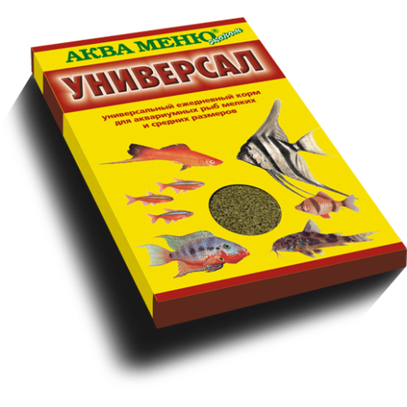 Универсальный ежедневный корм для мелких и средних аквариумных рыб "Универсал" 30 гр
