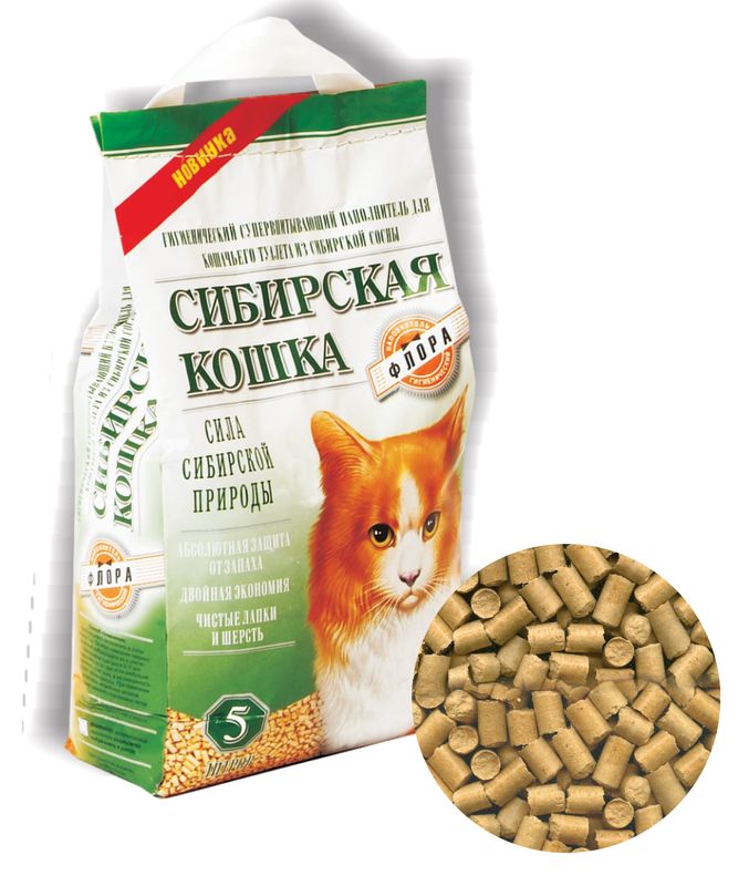 Древесный наполнитель "Флора" 20 л