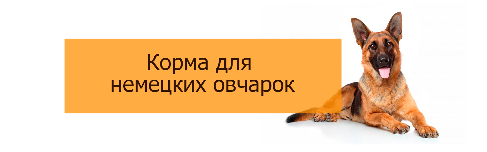 Корма для немецких овчарок